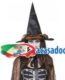Chapéu bruxa adornos laranja Acessórios para disfarces de Carnaval ou Halloween