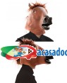 Máscara cavalo látex Acessórios para disfarces de Carnaval ou Halloween