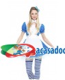 Fato Alice Maravilhas Tamanho S para Carnaval