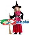 Fato Bruxa Bruxinha para Carnaval ou Halloween 5557 - A Casa do Carnaval.pt