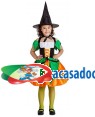 Fato Bruxa Laranja para Carnaval ou Halloween 4651 - A Casa do Carnaval.pt
