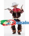 Fato Cowboy Criança 8-10 Anos para Carnaval o Halloween 92085 | A Casa do Carnaval.pt