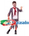 Fato de Colegial Zombie Menino para Carnaval o Halloween | A Casa do Carnaval.pt