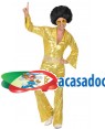 Fato de Disco Dourado Homem para Carnaval o Halloween | A Casa do Carnaval.pt