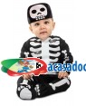 Fato de Esqueleto Bebé para Carnaval
