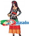 Fato de Esqueleto Mulher para Carnaval o Halloween | A Casa do Carnaval.pt
