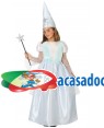 Fato de Fada Madrinha Azul Infantil para Carnaval o Halloween | A Casa do Carnaval.pt