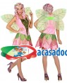 Fato de Fada Rosa Adulta para Carnaval o Halloween | A Casa do Carnaval.pt