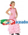Fato de Flamenga Rosa Infantil para Carnaval o Halloween | A Casa do Carnaval.pt