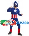 Fato de Herói Americano Infantil para Carnaval o Halloween | A Casa do Carnaval.pt