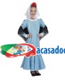 Fato de Madrilena Azul Infantil
