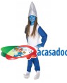 Fato Enanita Azul Infantil, Loja de Fatos Carnaval, Disfarces, Artigos para Festas, Acessórios de Carnaval, Mascaras, Perucas, Chapeus 861 acasadocarnaval.pt