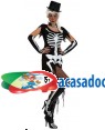 Fato Esqueleto Elegante Sexy Adulto, Loja de Fatos Carnaval, Disfarces, Artigos para Festas, Acessórios de Carnaval, Mascaras, Perucas 687 acasadocarnaval.pt