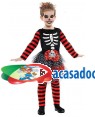 Fato Esqueleto Riscas para Carnaval ou Halloween 9695 - A Casa do Carnaval.pt