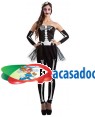 Fato Esqueleto Tútú para Carnaval ou Halloween 6860 - A Casa do Carnaval.pt