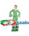 Fato Flamenco Verde para Carnaval Adulto