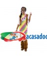 Fato Hippie Arco Iris Mulher Tamanho M/L para Carnaval