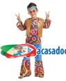 Fato Hippie Colete Menino 3-4 Anos para Carnaval