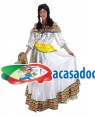 Fato Mexicana de Luxe Tamanho M/L para Carnaval o Halloween 91676 | A Casa do Carnaval.pt
