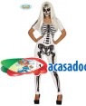 Fato Girl Skeleton Adulta, Loja de Fatos Carnaval, Disfarces, Artigos para Festas, Acessórios de Carnaval, Mascaras, Perucas, Chapeus 180 acasadocarnaval.pt