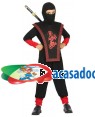 Fato Ninja Dragão Menino de 3-4 anos, Loja de Fatos Carnaval, Disfarces, Artigos para Festas, Acessórios de Carnaval, Mascaras, Perucas 381 acasadocarnaval.pt