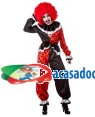 Fato Palhaça Malvada para Carnaval ou Halloween 2481 - A Casa do Carnaval.pt