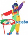 Fato Palhaça Multicolor Infantil para Carnaval