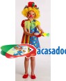 Fato Palhaço Menina Tamanho 1 a 3 Anos para Carnaval o Halloween 91961 | A Casa do Carnaval.pt