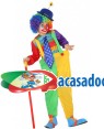Fato Palhaço Multicolor Infantil para Carnaval