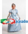 Fato Pincesa Azul Criança Tamanho 3 a 5 Anos para Carnaval o Halloween 91476 | A Casa do Carnaval.pt