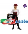 Fato Pirata Bandana Menina para Carnaval