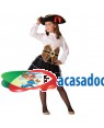 Fato Pirata Menina Criança para Carnaval