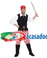 Fato Pirata Riscas Tamanho S para Carnaval