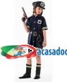 Fato Policia Criança 5-7 Anos para Carnaval o Halloween 92072 | A Casa do Carnaval.pt