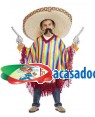 Fato Poncho Mexicano 3-4 Anos para Carnaval