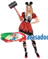 Fato Ratinha Zombie para Carnaval ou Halloween 3551 - A Casa do Carnaval.pt
