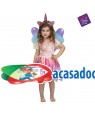 Fato Unicornio com Asas Menina 3 a 6 Anos para Carnaval