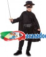 Fato Zorro Criança 70222, Loja de Fatos Carnaval acasadocarnaval.pt, Disfarces, Acessórios de Carnaval, Mascaras, Perucas, Chapeus e Fantasias