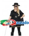 Fato Zorro Mulher Tamanho M/L para Carnaval