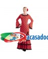 Vestido de Flamenco Vermelho Mulhere para Carnaval