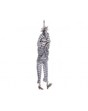 Esqueleto prisioneiro com luz, som, movimento Acessórios para disfarces de Carnaval ou Halloween