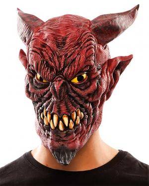 Máscara demónio látex Acessórios para disfarces de Carnaval ou Halloween