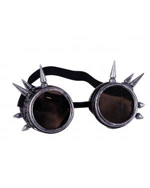 Óculos steampunk com farpas Acessórios para disfarces de Carnaval ou Halloween