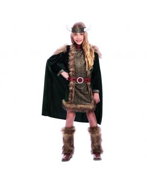 Fato de Viking Deluxe Menina para Carnaval Criança