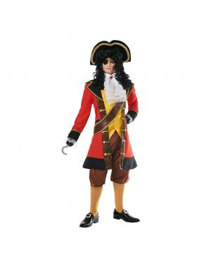 Fato de Pirata Capitão Hook para Homem para Carnaval