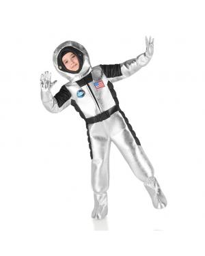 Fato de Astronauta Prateado para Crianças para Carnaval