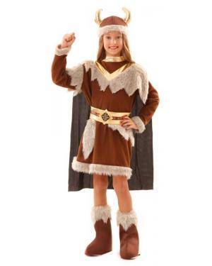Fato Viking Menina para Carnaval ou Halloween