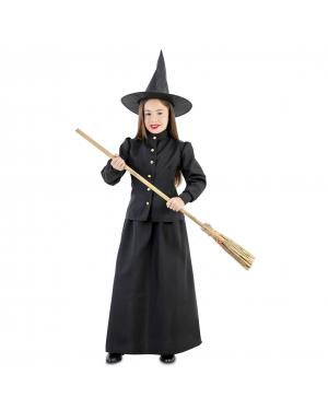 Fato Bruxa Clássica Menina para Halloween Infantil