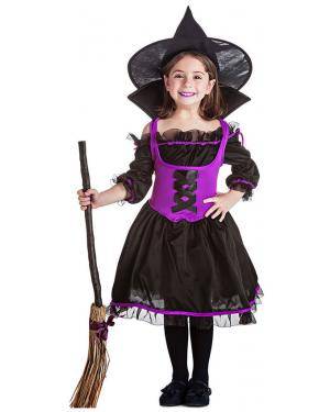 Fato Bruxa Púrpura para Carnaval ou Halloween 4134 - A Casa do Carnaval.pt