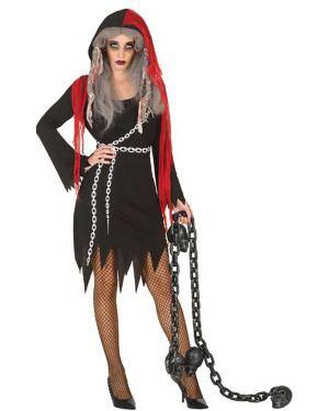 Fato de Mulher Fantasma para Carnaval o Halloween | A Casa do Carnaval.pt